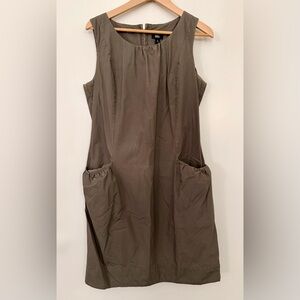 Mossimo Olive Sleeveless Dress with Pockets